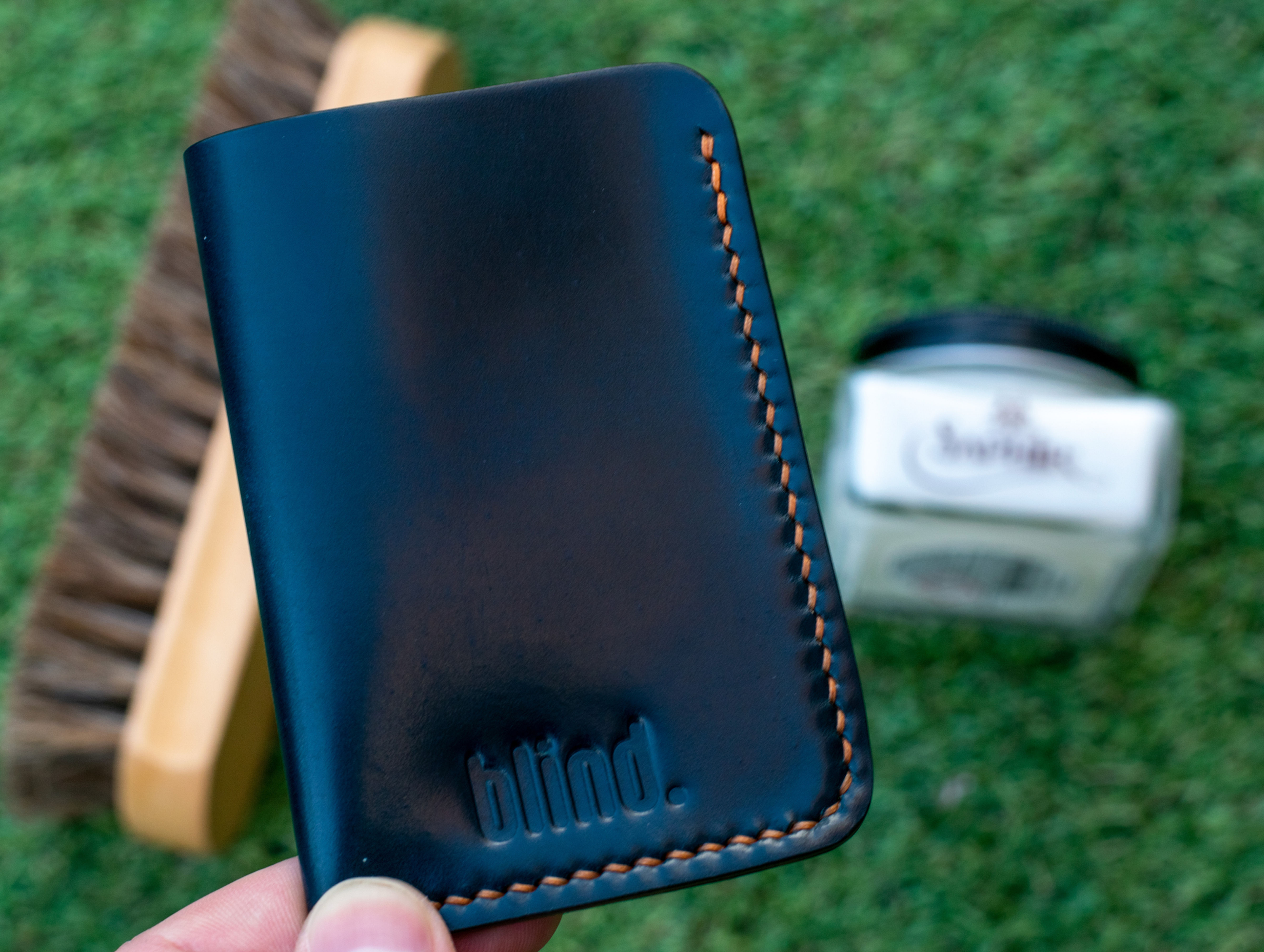 Shell Cordovan Minimalist Card Wallet