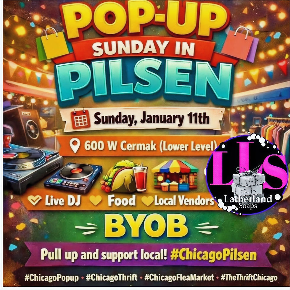 🌟 Latherland Soaps is popping up at The Thrift Chicago Pop-Up Market! 🌟