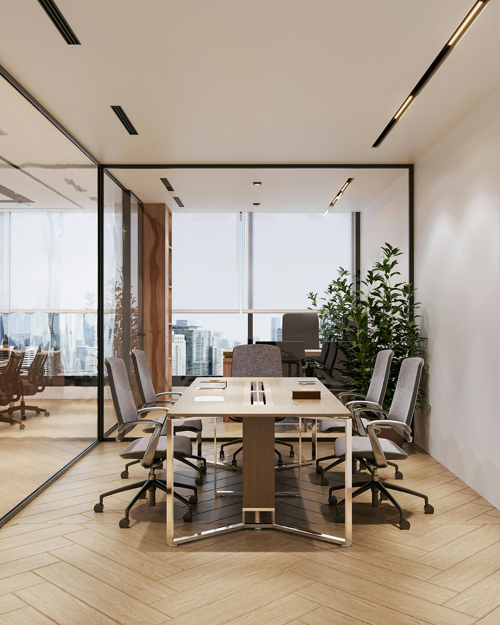 A picture of a quiet conference room