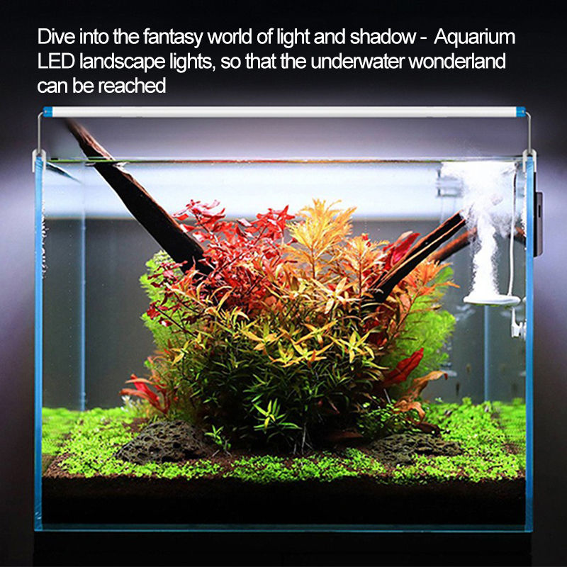 Thumbnail: Ultra-thin Aquarium Light Blue White White Three Color Change Aquatic Grass Land