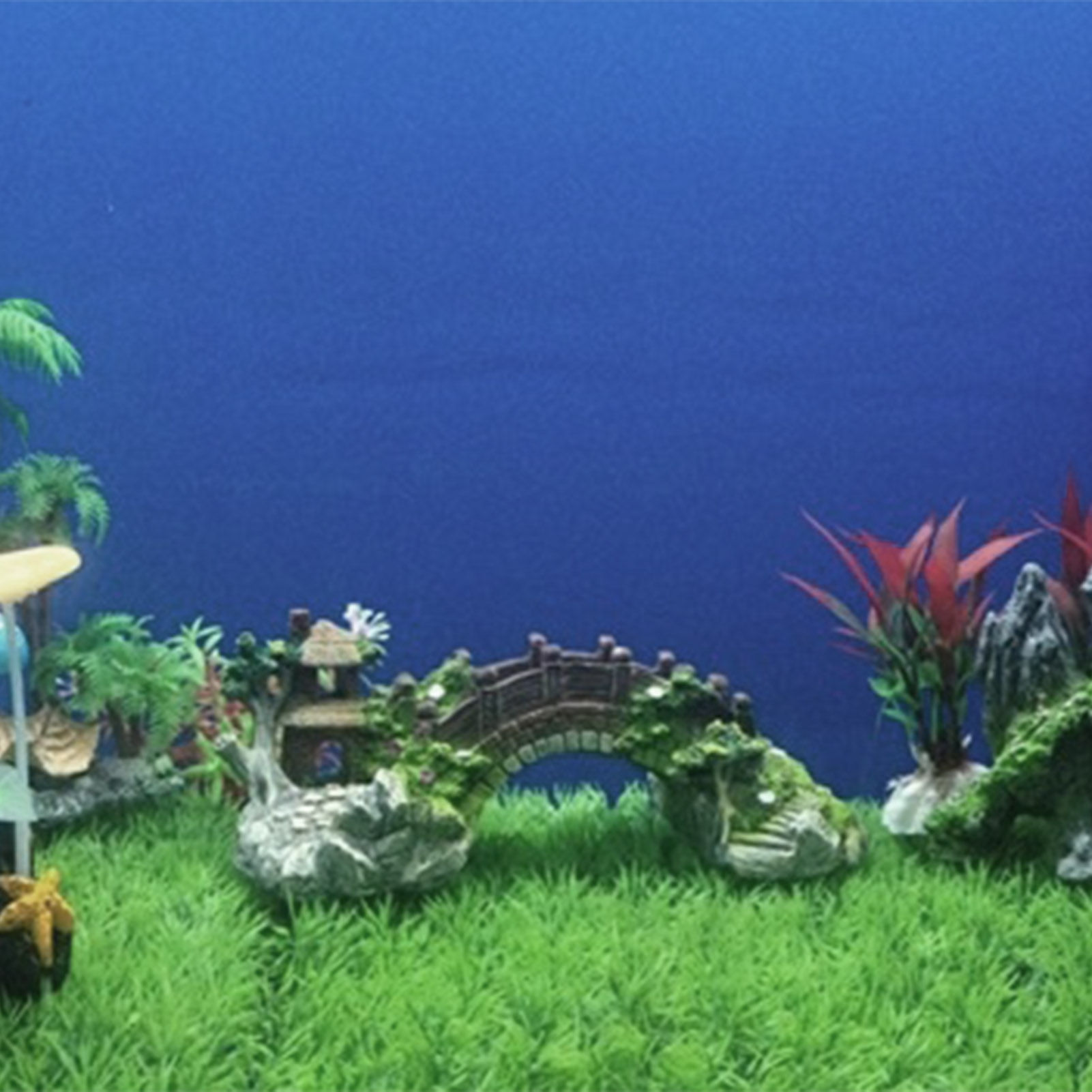 Fish Tank Artificial Bridge Resin Landscape Decoration Bridge Aquarium Equipment