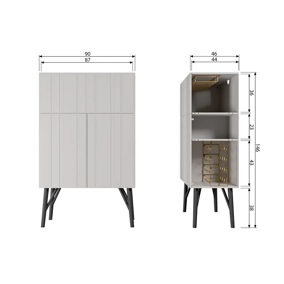 Miniaturbild: Bar Schrank Miller matt