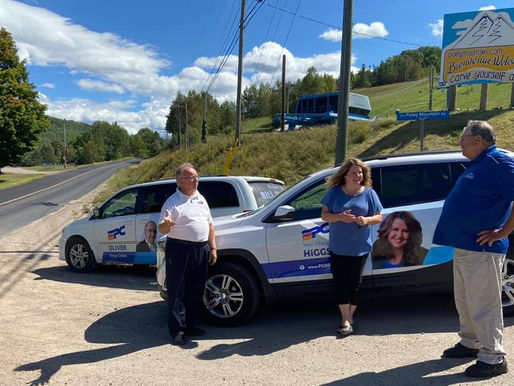 In Waterford with Transportation Minister Bill Oliver