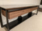 custom wood and steel desk