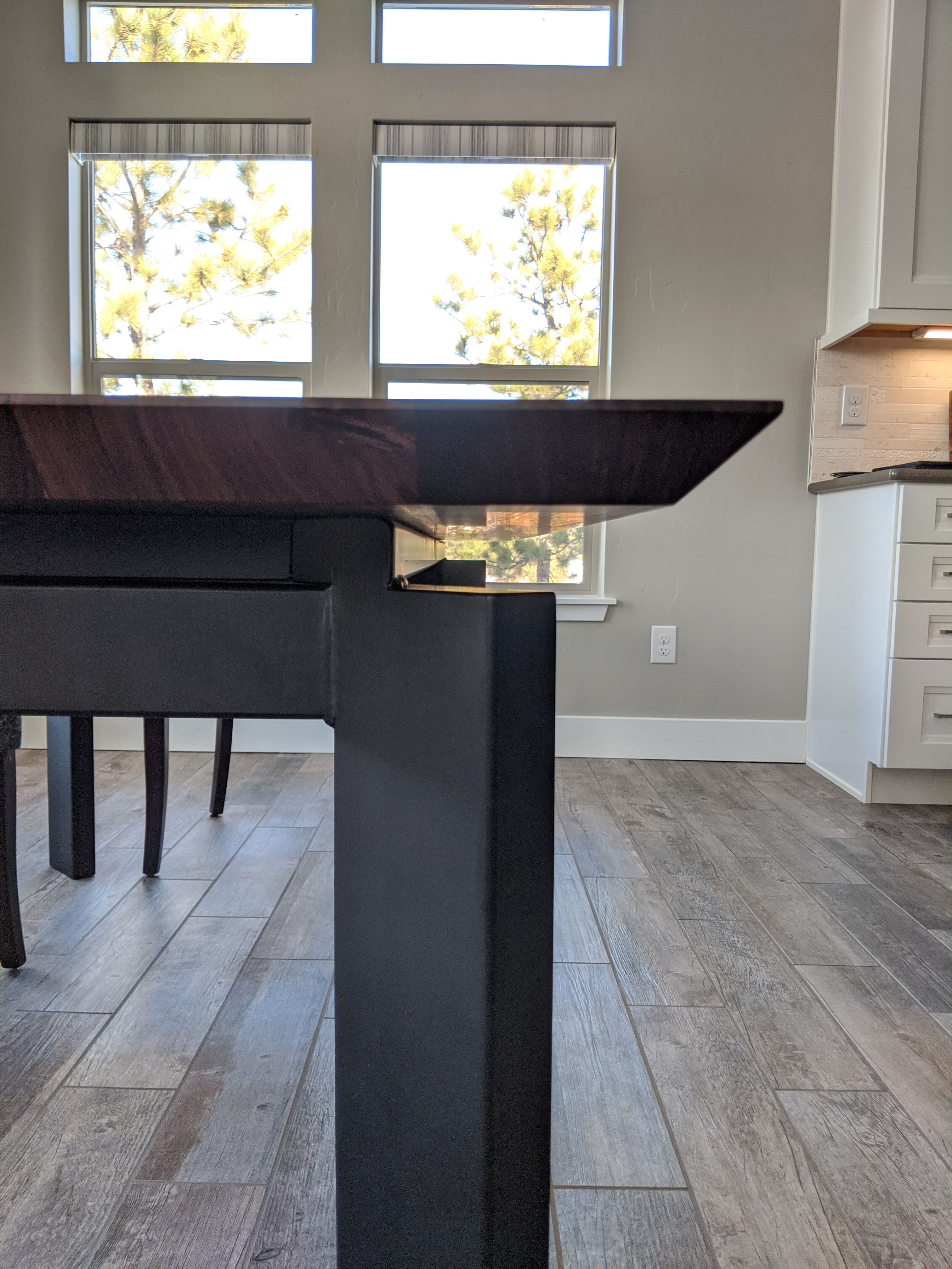 Floating Walnut Dining Table