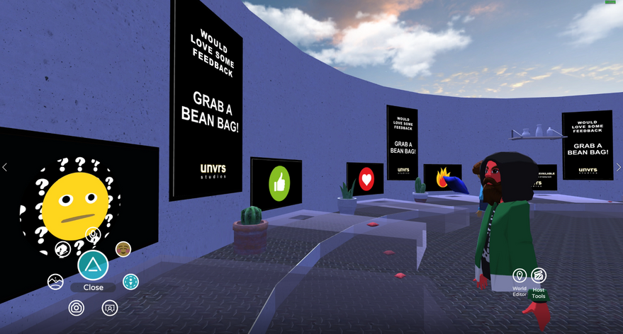 unvrs altspace interactive feedback