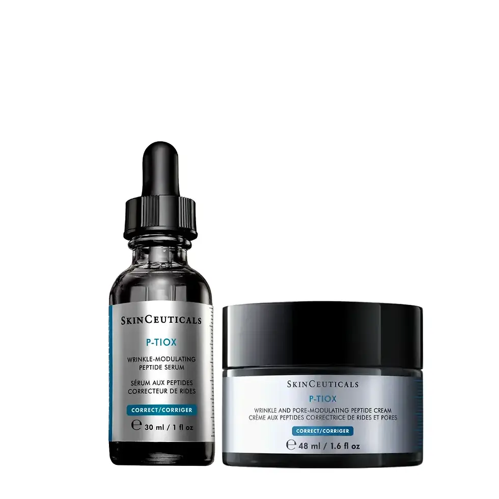 SkinCeuticals P-TIOX Duo – Peptidserum 30 ml + Peptidkrem 48 ml mot rynker