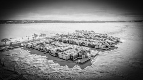 The historic Canandaigua Boathouses