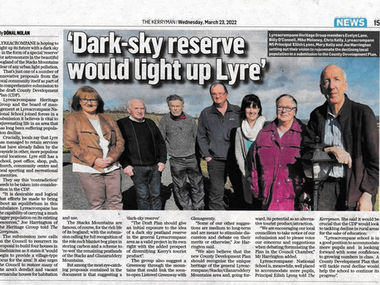 Submission to County Development Plan - including Dark Sky project