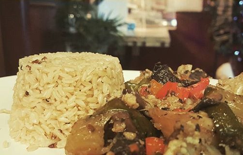 Arranged Food and Objects