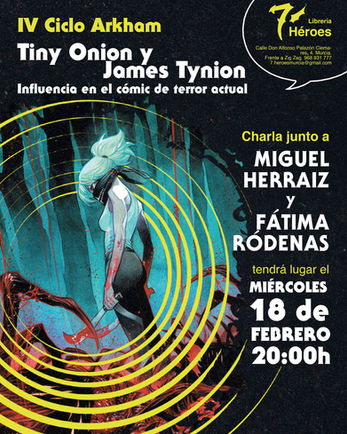 CHARLA TINY ONION Y NOVELA GRÁFICA DE FANTASÍA Y TERROR