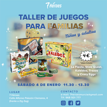 TALLER DE JUEGOS PARA FAMILIAS