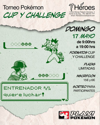 Torneo pokemon cup y challenge