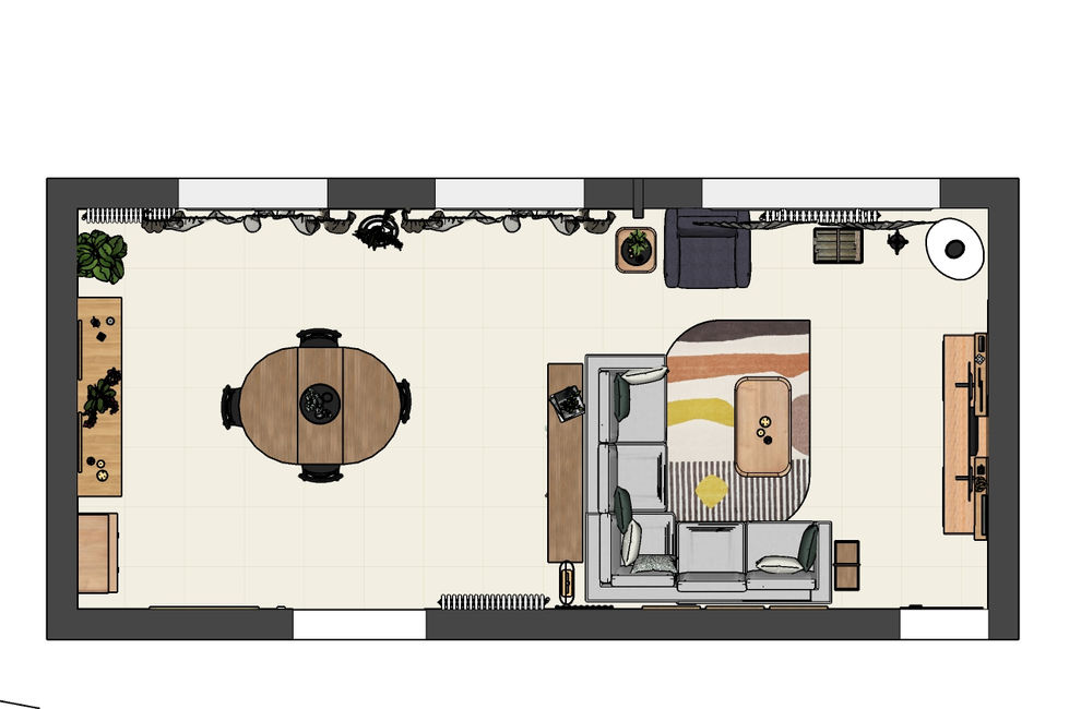 Plan 2D Salon