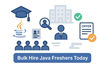 Recruitment agency helping IT businesses bulk hire Java freshers through staffing solutions and placement consultancy.
