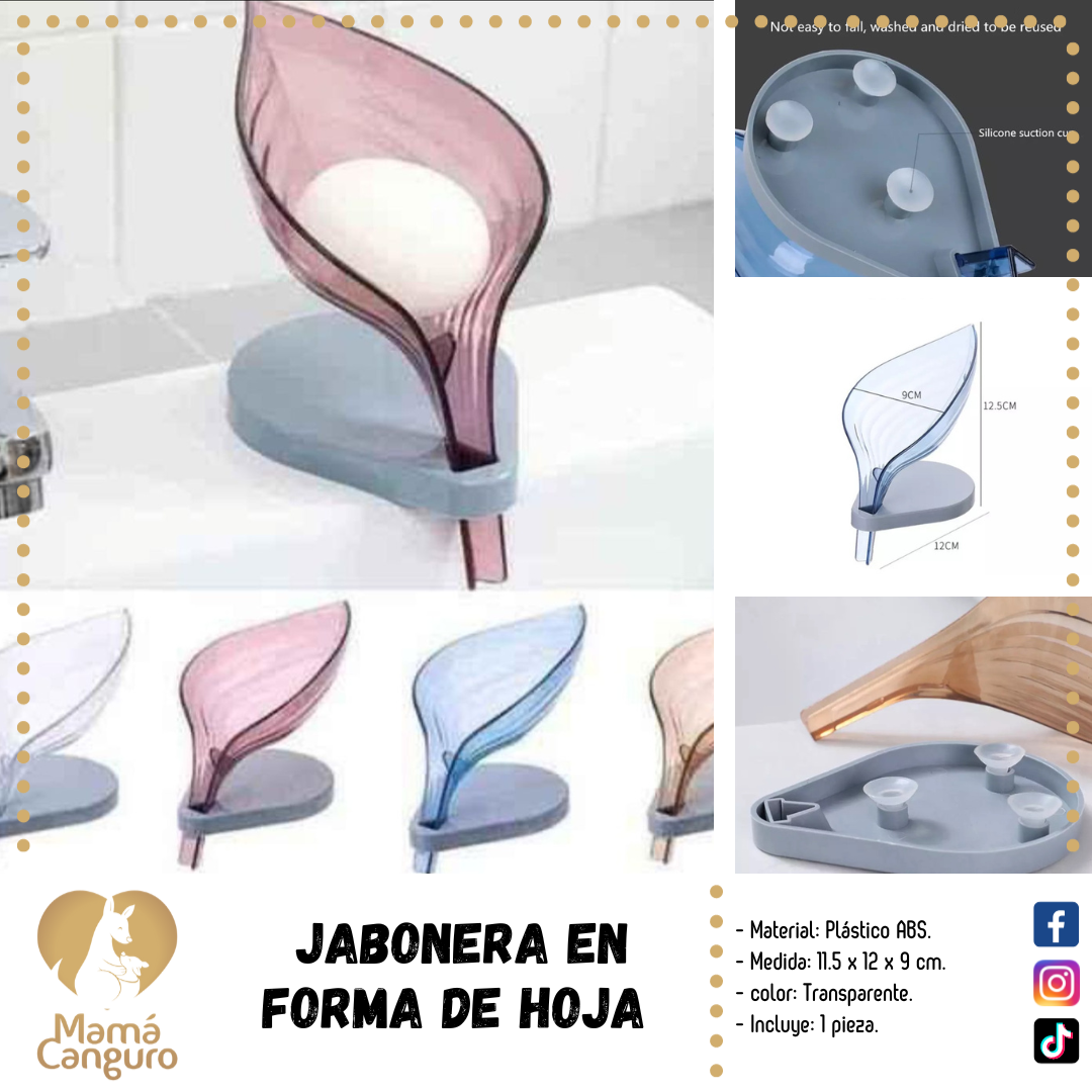 Jabonera en Forma de Hoja