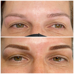 Powder eyebrows