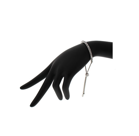 Thumbnail: Friendship Slider Bracelet with Rock Crystals