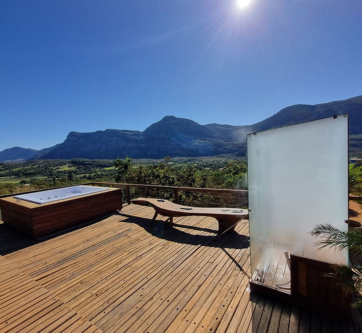 Chalé com sauna a vapor