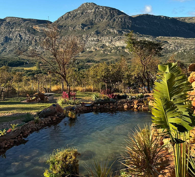 Chalé com Lago para relaxar