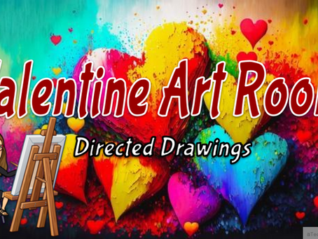 💖🎨🖼️Valentine's Themed Directed Drawing Slide Deck