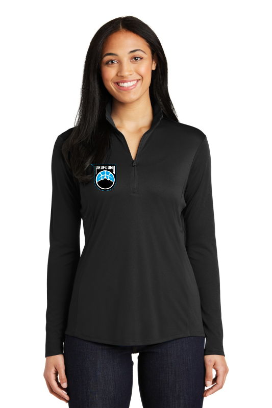 Thumbnail: Ladies 1/4-Zip Pullover