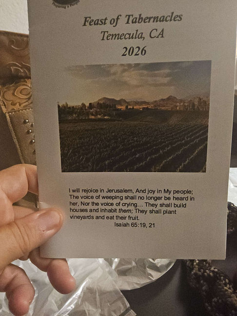 2026 Feast of Tabernacles and their disinformation
