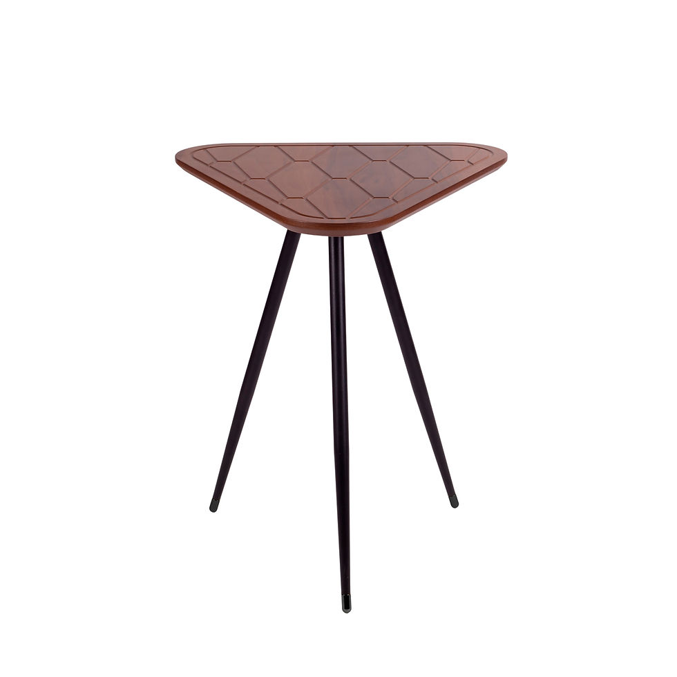 Urban Nouk Bermuda Premium Tekli Yan Sehpa 39x62cm Ceviz Kaplı MDF