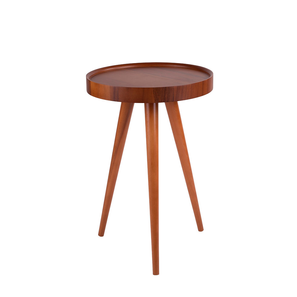 Urban Nouk Ibiza Walnut Premium Tekli Yan Sehpa 40x57cm Ceviz Kaplı MDF Tabla, G