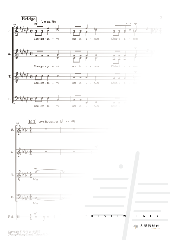 縮圖：【混聲六部】Ubi Caritas