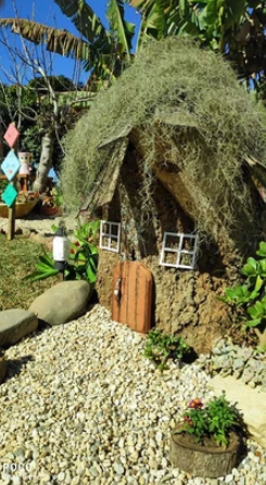 Mini casa no Mundo das Suculentas