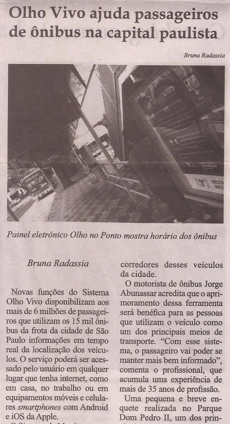 Matéria: Olho Vivo - Parte 1