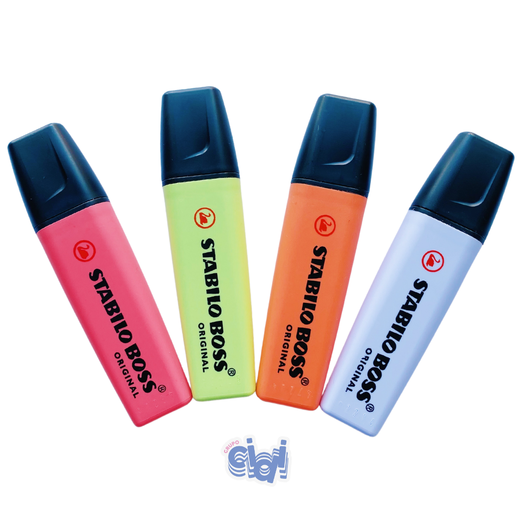 Resaltadores STABILO BOSS ORIGINAL – Gama 2020 (Individual o Set de 4)