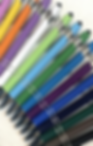 Collection of colorful pens for mystery balls prizes