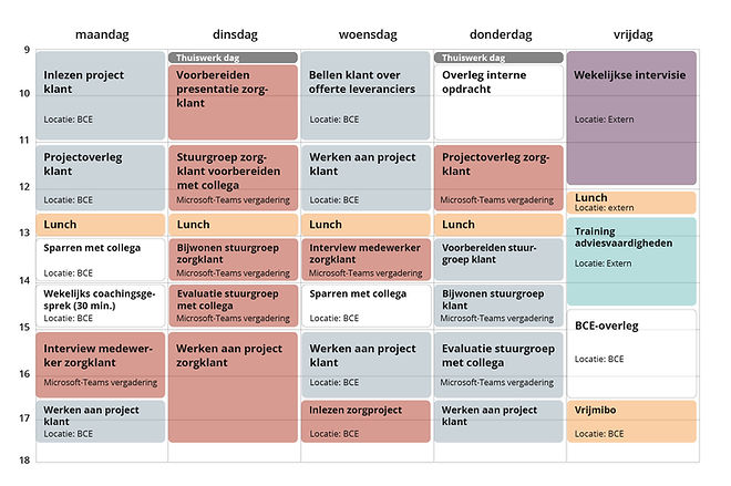Onafhankelijk IT-advies BCE Bilthoven - planning consultant agenda