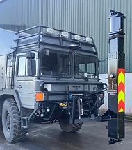 Mobile Maintenance Vehicle with Tower Press for repairing Wind Turbines