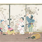 『母の友』2023年11月号
特別企画「こどもに聞かせる一日一話」
「にぎやかなふすま」文・絵
福音館書店
