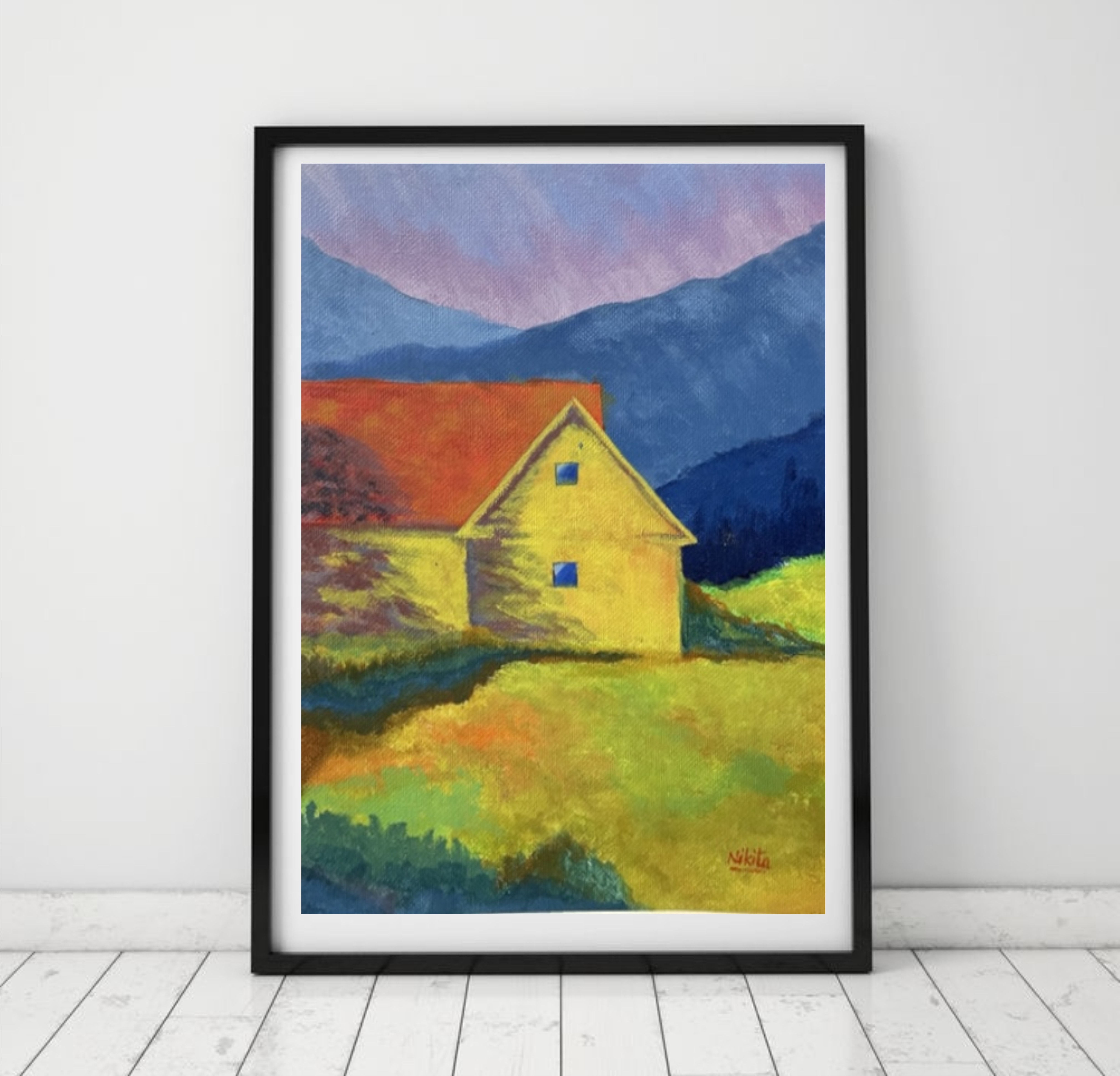 Original Acrylic Painting |Serene House
