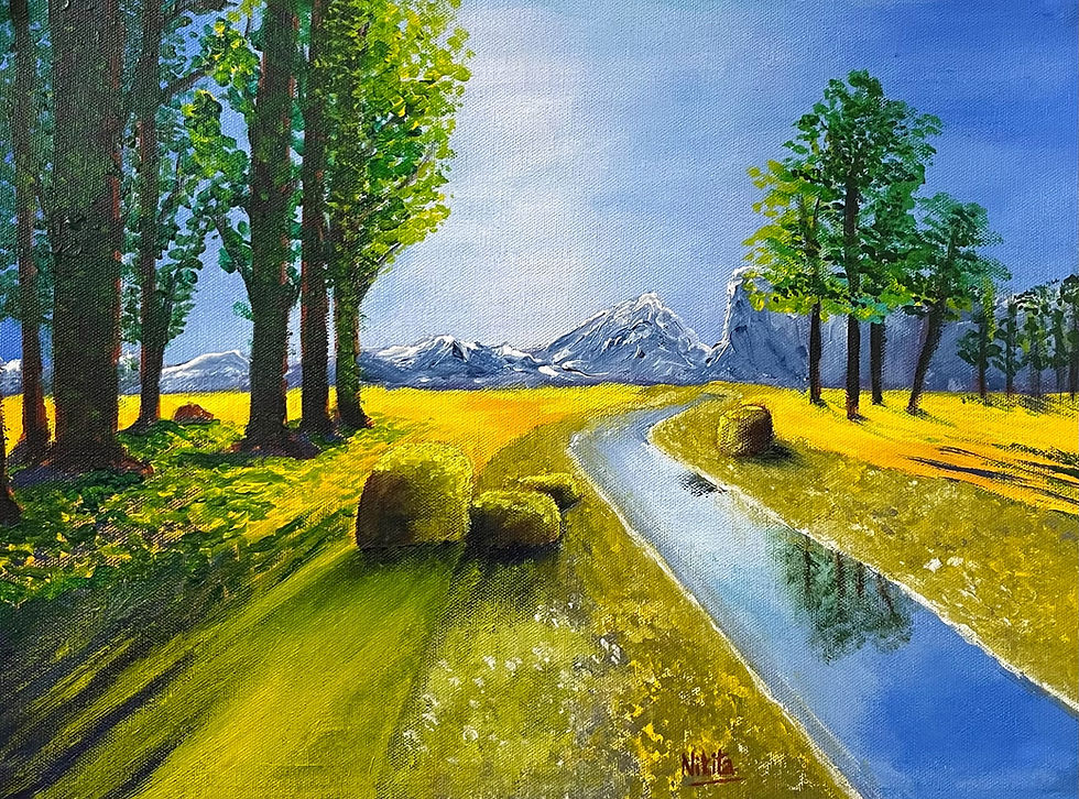 Thumbnail: Acrylic Painting | Wallpaper Scenery | Canvas Print
