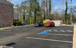 new parking lot from the ground up