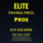 Elite Paving Pros LLC in black and yello