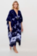 IKAT SUMBA PONCHO - Indigo