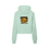 Thumbnail: FUOSA CROPPED ZIP HOODIE - GREEN