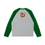Thumbnail: FUOSA RAGLAN LONG SLEEVE T-SHIRT - GREY & GREEN