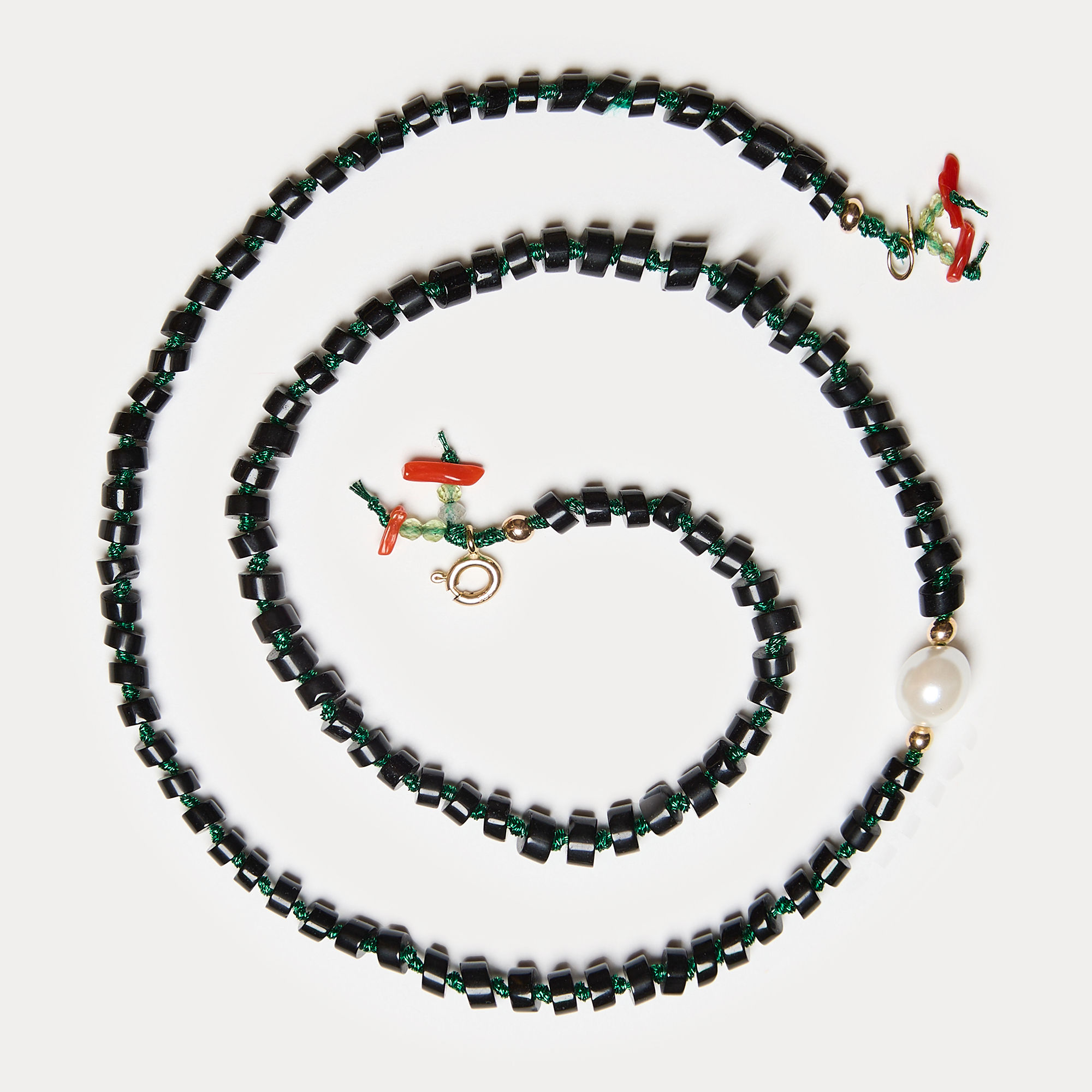 MINI CANDY NECKLACE - BLACK AGATE