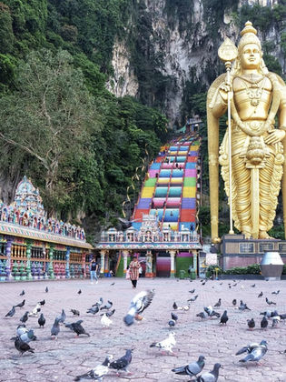 batu cave, kuala lumpur, temple hindou, mosque, malaysie