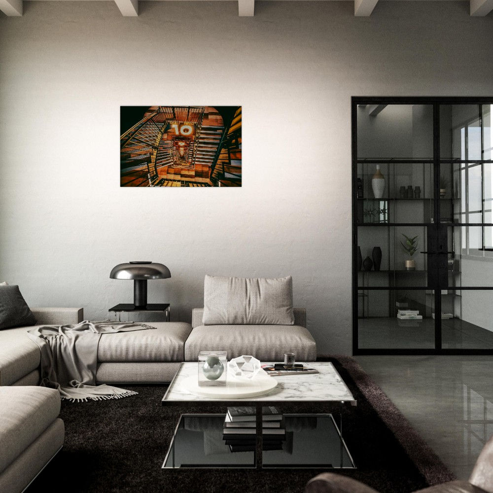 The Descent Canvas Wall art