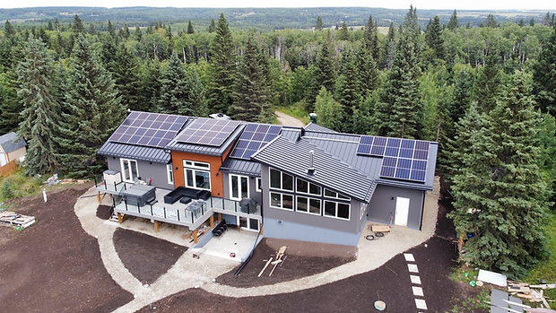 Residential solar panel installation