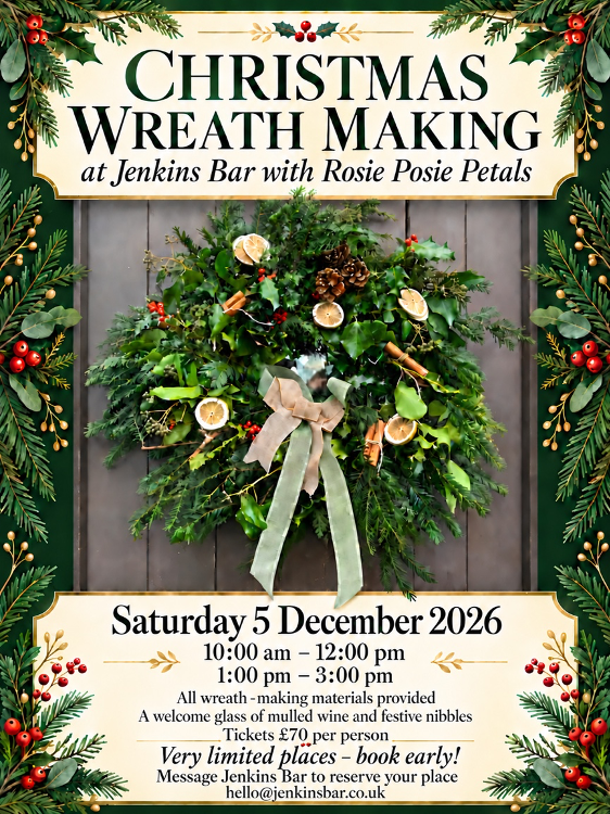 Wreath making workshop at Jenkins