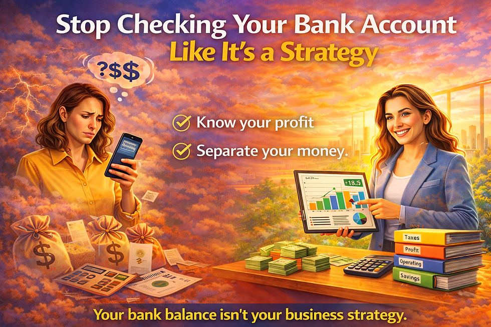 Stop Checking Your Bank Account Like It’s a Strategy